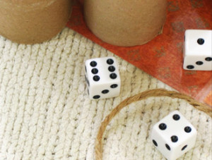 Yahtzee Cups and Dice | How to make a Yahtzee game from toilet paper tubes